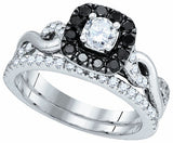 1.00Ctw Diamond  Center Round Bridal Set - 21GG66