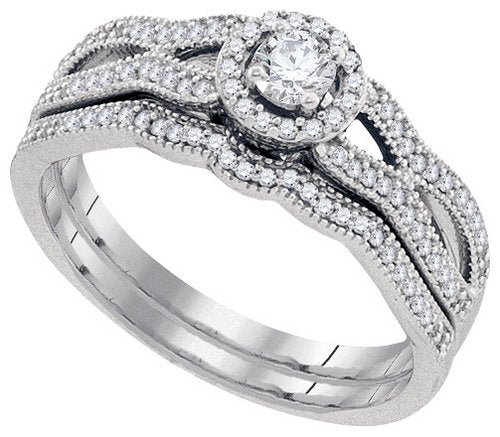 0.40Ctw Diamond Center Round Bridal Set - 21GG68