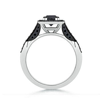 Black Diamond Engagement Ring - 22GG16