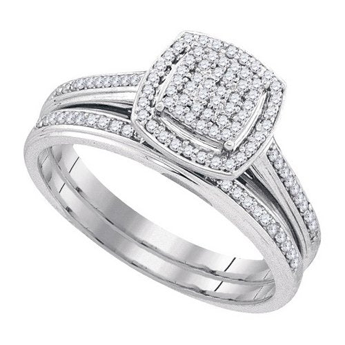 0.25CTW-DIA MICRO-PAVE BRIDAL SET - 22GG18