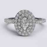 Oval Diamond Engagement Ring - 22GG38