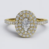 Oval Diamond Engagement Ring - 22GG38