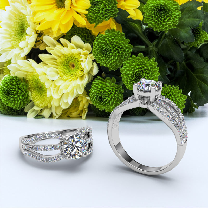 Round cut Engagement Ring - 24GG01