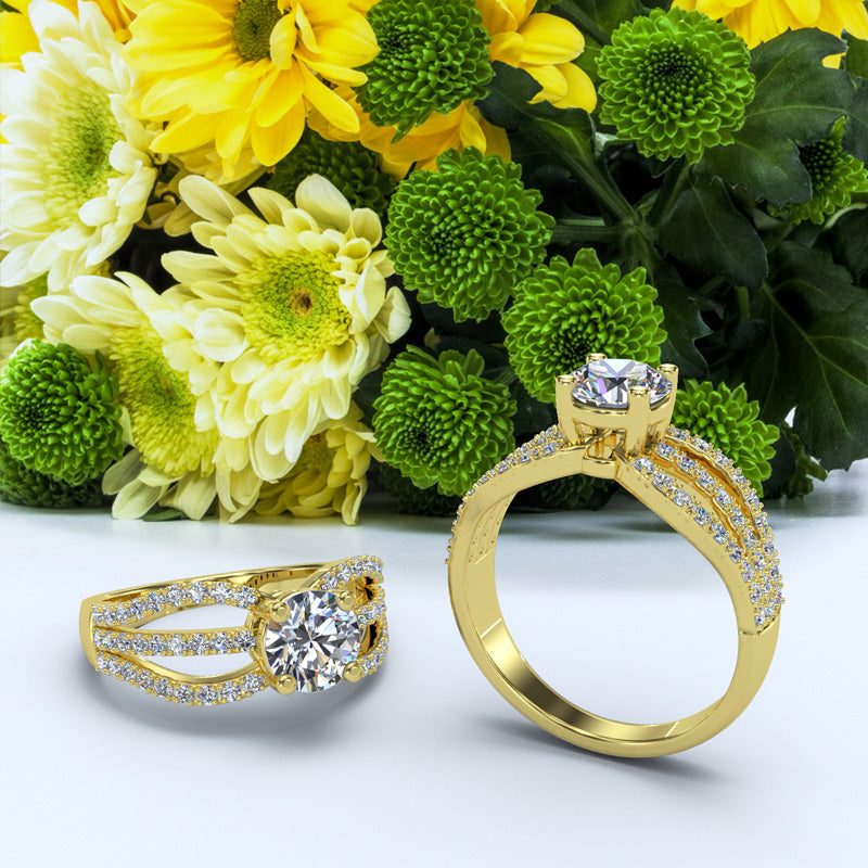 Round cut Engagement Ring - 24GG01