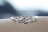 White Gold Round & Princess Diamond Engagement Ring - 24GG05