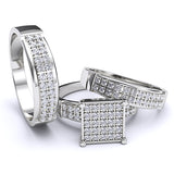 Gold Trio Wedding Set - 24GG08