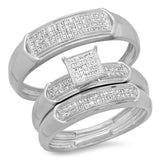 Diamond Micro-pave Wedding Set - 24GG33