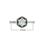 1.62ct Round Diamond Gold Engagement Ring - 27GG02