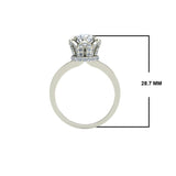 1.62ct Round Diamond Gold Engagement Ring - 27GG02