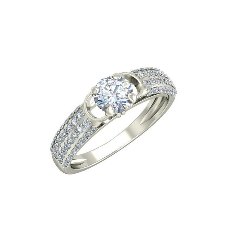 1.4ct Round Diamond Gold Engagement Ring - 27GG05