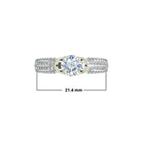 1.4ct Round Diamond Gold Engagement Ring - 27GG05