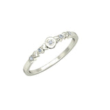 0.05ct Round Diamond Gold Engagement Ring - 27GG07