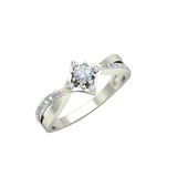 0.7ct Round Diamond Gold Engagement Ring - 27GG08