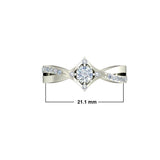 0.7ct Round Diamond Gold Engagement Ring - 27GG08