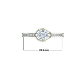 0.7ct Round Diamond Gold Engagement Ring - 27GG09