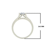 0.7ct Round Diamond Gold Engagement Ring - 27GG09