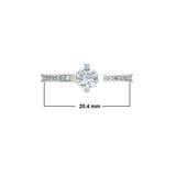 0.75ct Round Diamond Gold Engagement Ring - 27GG10