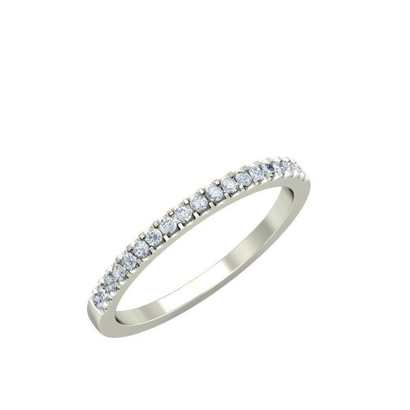 0.21ct Round Diamond Gold Wedding Band - 27GG11