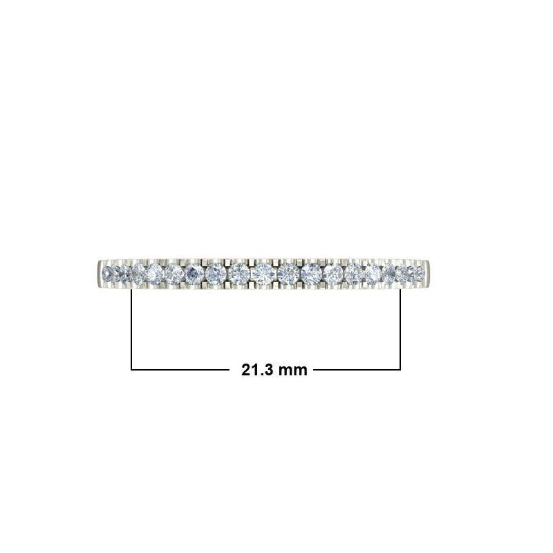 0.21ct Round Diamond Gold Wedding Band - 27GG11