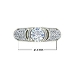 1.36ct Round Diamond Gold Engagement Ring - 27GG13