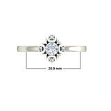 0.59ct Round Diamond Gold Engagement Ring - 27GG14