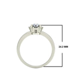 0.59ct Round Diamond Gold Engagement Ring - 27GG14