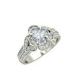 1.19ct Round Diamond Gold Engagement Ring - 27GG15