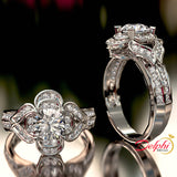 1.19ct Round Diamond Gold Engagement Ring - 27GG15