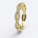 0.48ct Brilliant Diamond Infinity Wedding Band - 27GG16