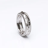 Patterned Gold Wedding Band - 27GG19