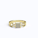 0.1ct Brilliant Cut Diamond Gold Engagement Ring - 27GG21