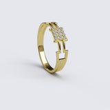 0.1ct Brilliant Cut Diamond Gold Engagement Ring - 27GG21