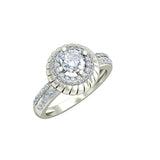 1.34ct Brilliant Cut Halo Gold Engagement Ring - 27GG24