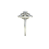 1.42ct Brilliant Cut Flower Inspired Gold Engagement Ring - 27GG26