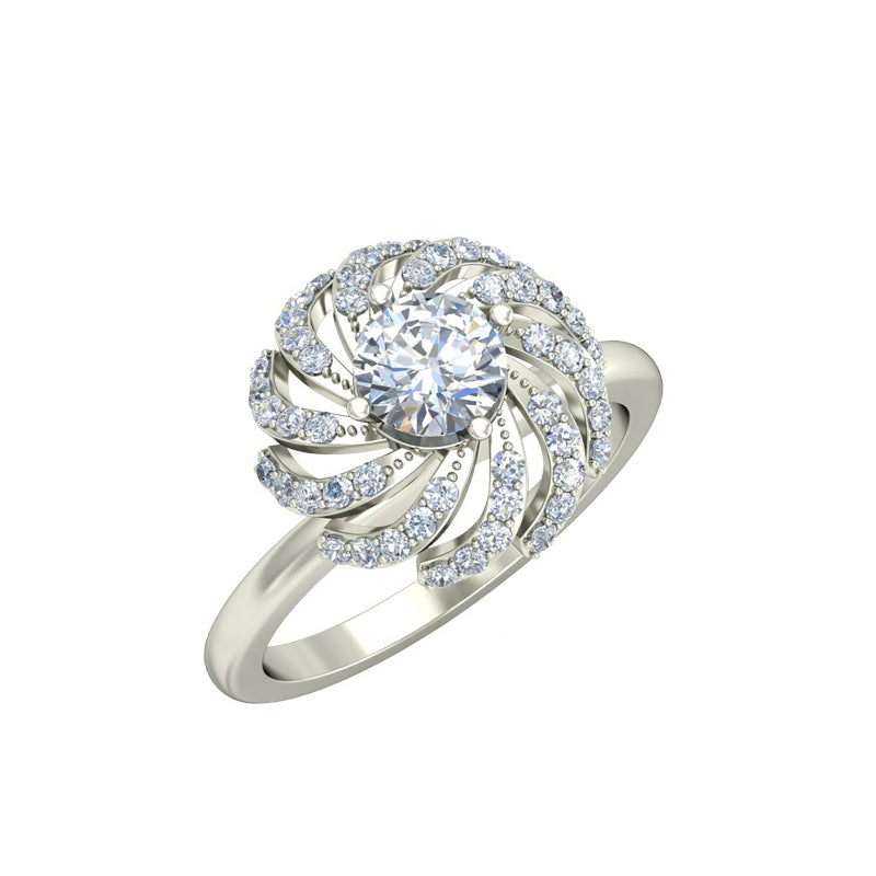 1.25ct Brilliant Cut Gold Engagement Ring - 27GG27