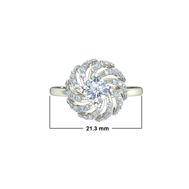 1.25ct Brilliant Cut Gold Engagement Ring - 27GG27