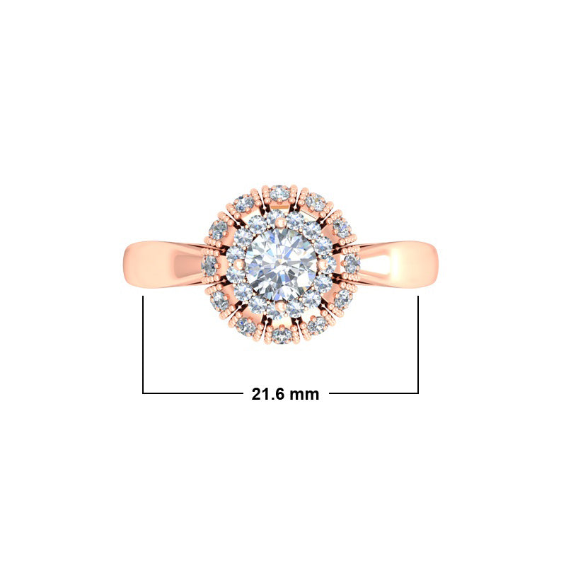 1.49ct Brilliant Cut Rose Gold Engagement Ring - 27GG28
