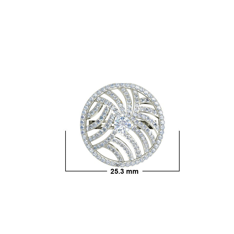 2.0ct Brilliant Cut Sedge Hat Inspired Gold Engagement Ring - 27GG29