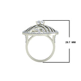 2.0ct Brilliant Cut Sedge Hat Inspired Gold Engagement Ring - 27GG29
