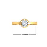 0.74ct Brilliant Cut Inspired Gold Engagement Ring - 27GG30