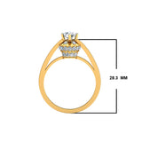 0.74ct Brilliant Cut Inspired Gold Engagement Ring - 27GG30