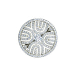 2.0ct Brilliant Cut Sedge Hat Inspired Gold Engagement Ring - 27GG31