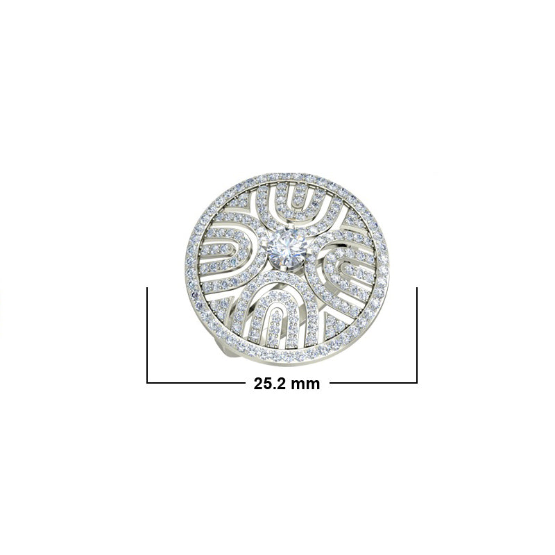 2.0ct Brilliant Cut Sedge Hat Inspired Gold Engagement Ring - 27GG31