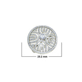 2.0ct Brilliant Cut Sedge Hat Inspired Gold Engagement Ring - 27GG31