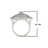 2.0ct Brilliant Cut Sedge Hat Inspired Gold Engagement Ring - 27GG31