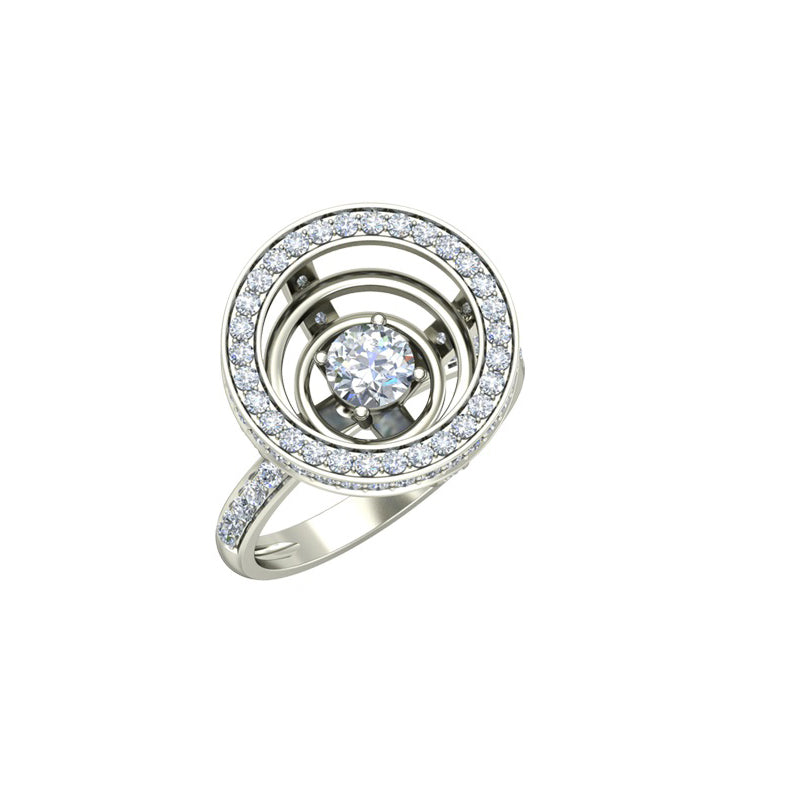 1.39ct Brilliant Cut Gold Grail Inspired Engagement Ring - 27GG32