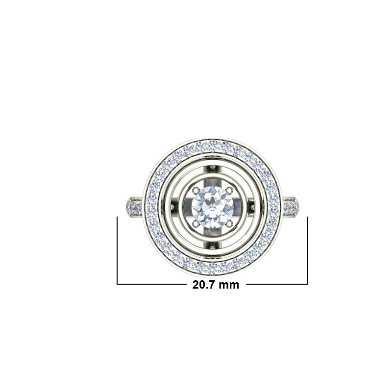1.39ct Brilliant Cut Gold Grail Inspired Engagement Ring - 27GG32