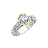 1.13ct Brilliant Cut Two Tone Gold Engagement Ring - 27GG33