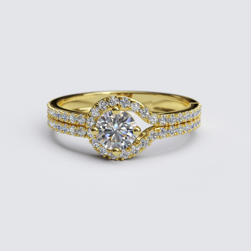 0.69ct Brilliant Cut Diamond Gold Engagement Ring - 27GG34