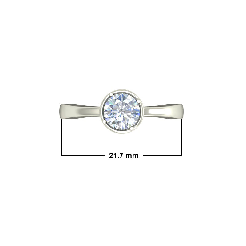 0.89ct Brilliant Cut Gold Engagement Ring - 27GG49